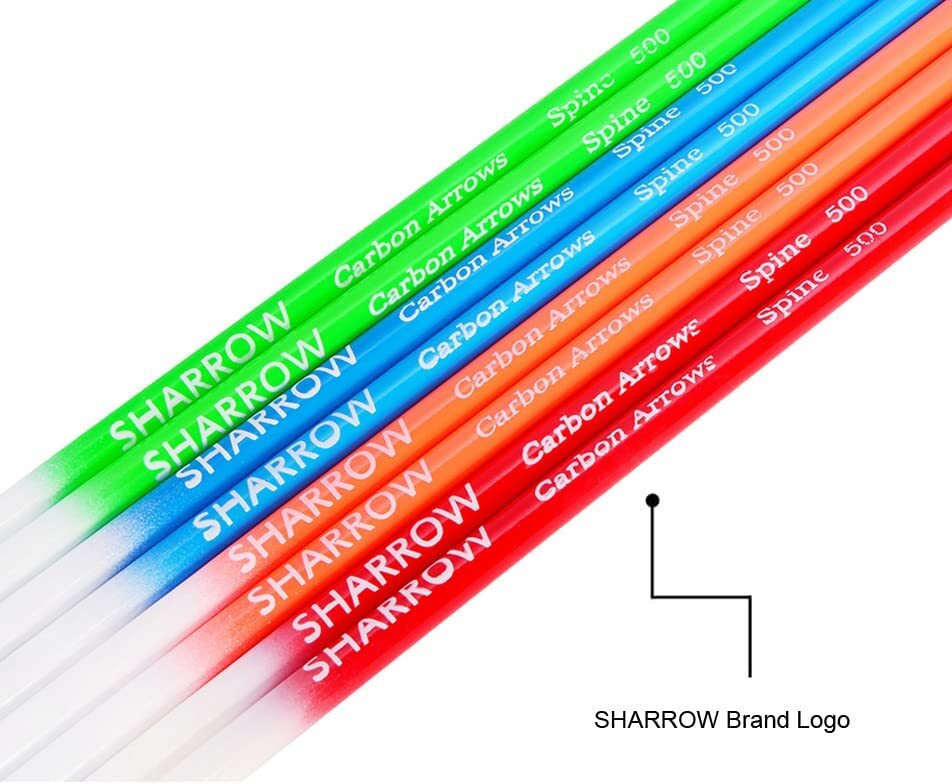 30" Carbon Arrow Archery SP500 4" 5" Turkey Feather Compoundbow Recurve Bow Hunt