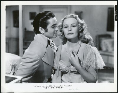 TYRONE POWER + FRANCES FARMER - ''SON OF FURY'' - Original Vintage 1942 Photo
