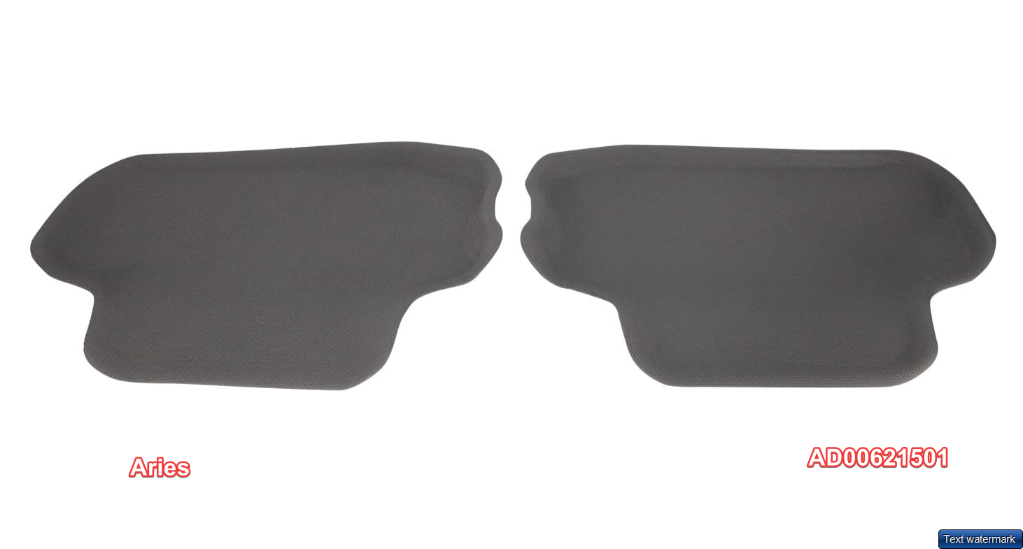 Aries AD00621501 Gray Rear 3D Floor Liner - 2 Piece