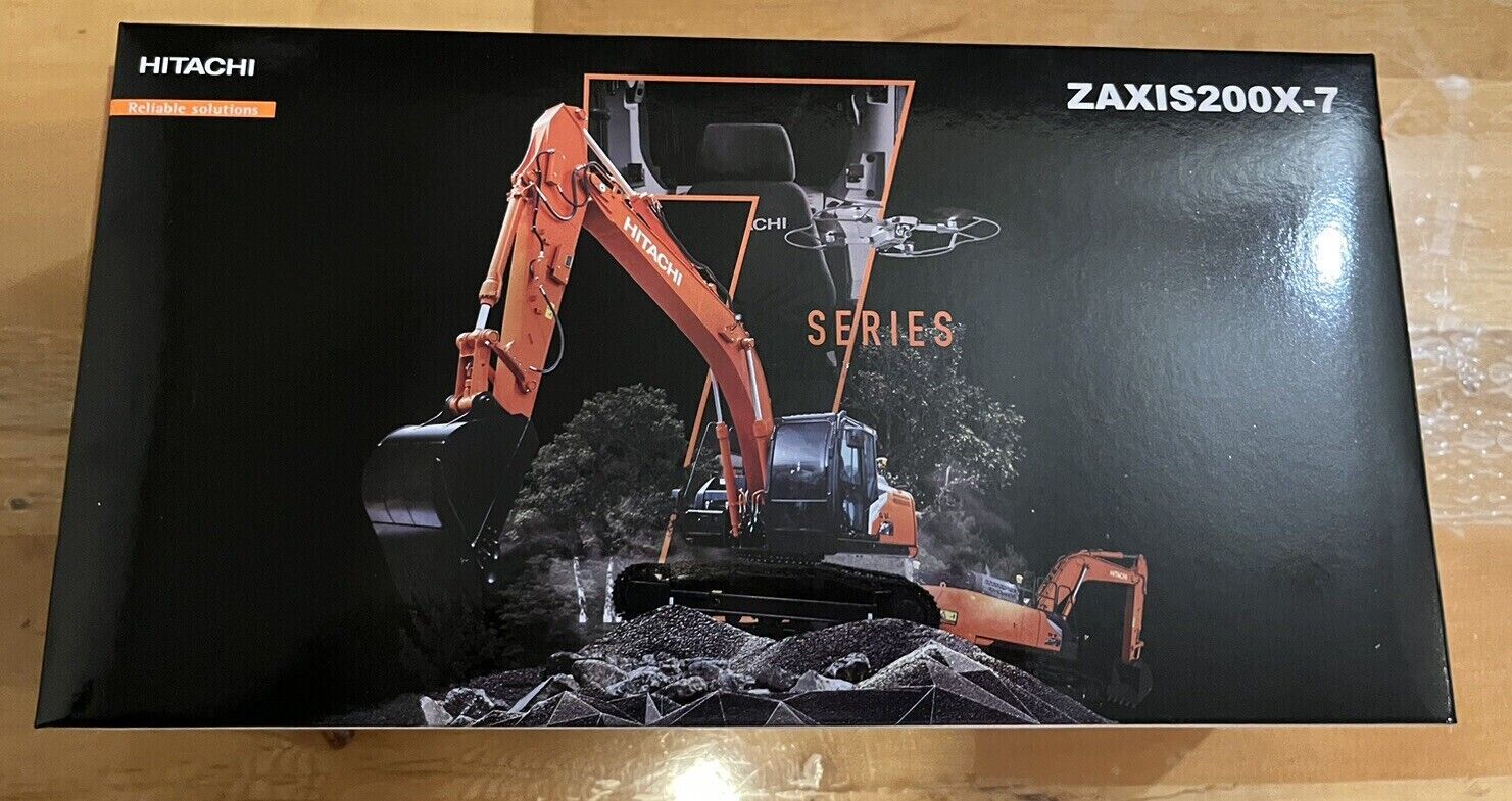 HITACHI 1/50 Scale Miniature Hydraulic Excavator ZX200X-7 HITACHI 1/50 Scale Miniature Hydraulic Excavator ZX200X-7