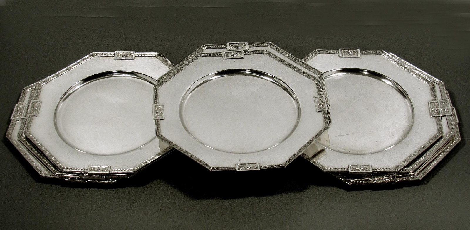 Gorham Sterling Silver Plates  (12) 1917 LANSDOWNE  -  WAS $7500  -  $6250