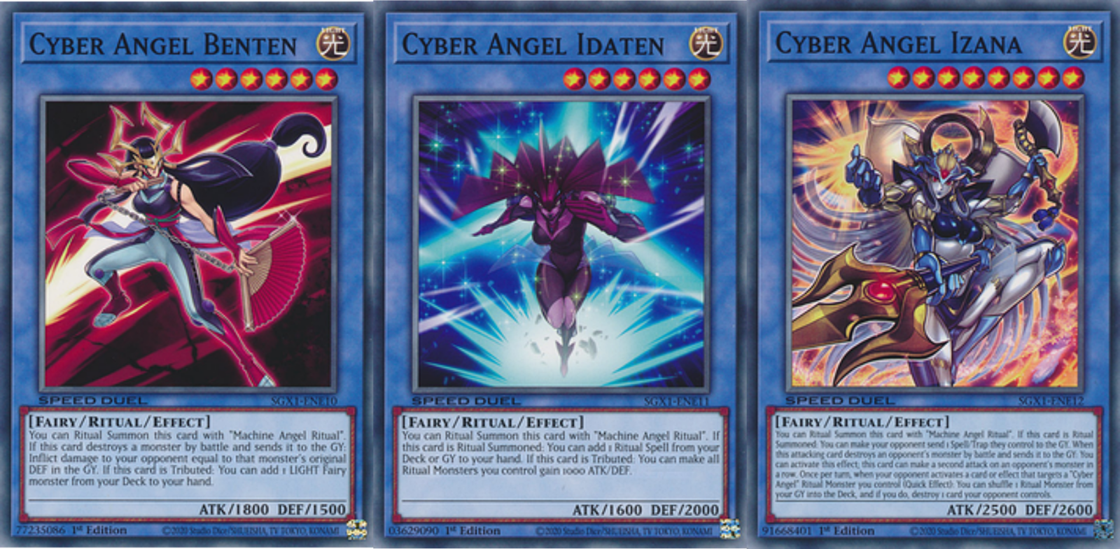ybk❗️angel 3/4 Cyber Angel Benten +Cyber Angel Idaten + Izana SGX1 1st