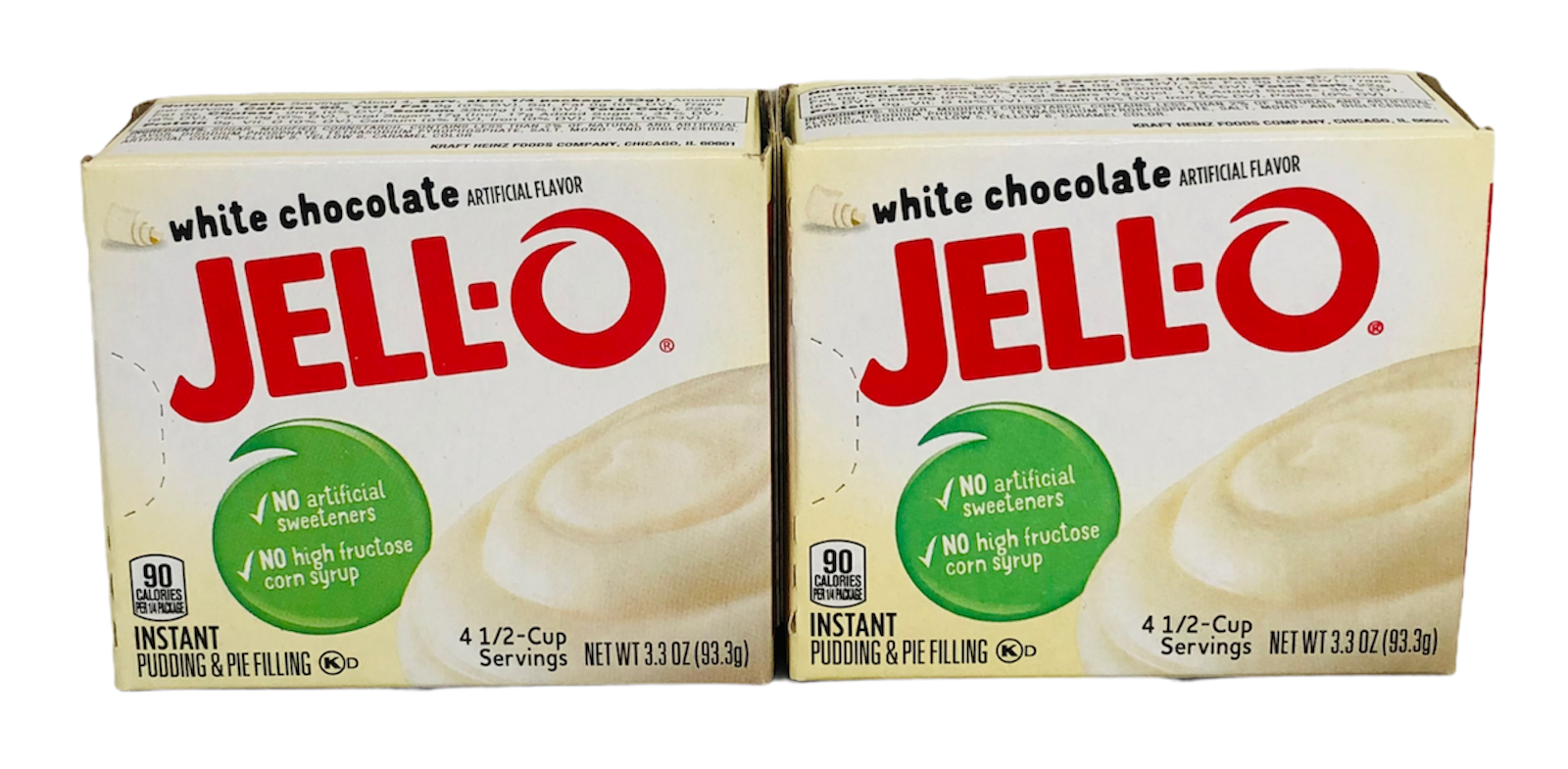 Jello White Chocolate Instant Pudding & Pie FIlling 3.3 oz ( 2...
