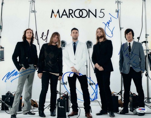 Maroon5メンバー全員 直筆サイン色紙 　　マルーン5 Maroon5メンバー全員 直筆サイン色紙 マルーン5