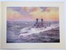 1920s US Naval Academy  Christmas Card, Bancroft Hall, Cruiser, Midshipmen, USNA