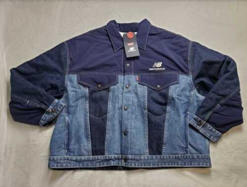 NEW MEN'S XXL LEVI'S X NEW BALANCE REVERSIBLE TRUCKER JACKET NEW MEN'S XXL LEVI'S X NEW BALANCE REVERSIBLE TRUCKER JACKET