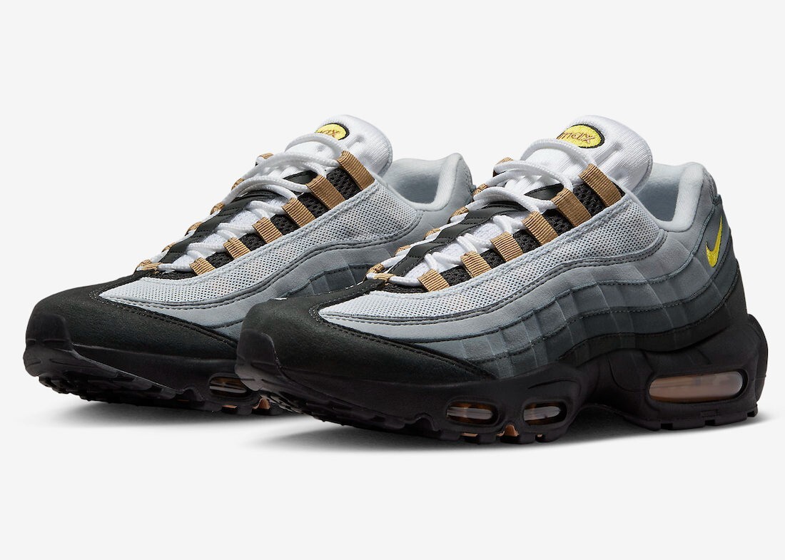 Nike Air Max 95 グレー/イエロー 国内3月26日発売予定】 ナイキ エアマックス95 パッチ クール