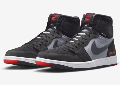 Nike Air Jordan 1 High Black/Red (Bred) Gore-Tex Mens US 9 Casual Shoes New 