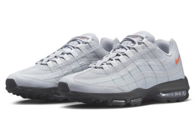 Nike Air Max 95 Ultra Black Wolf Grey Sneakers Low Top Trainers Shoes Men Size