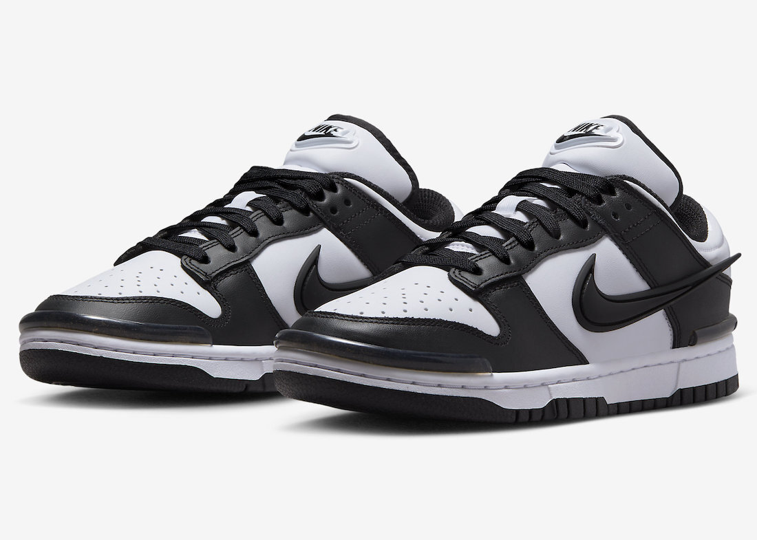 Nike Dunk Low Twist Panda Black White DZ2794-001 Womens New Nike Dunk Low Twist Panda Black White DZ2794-001 Womens New