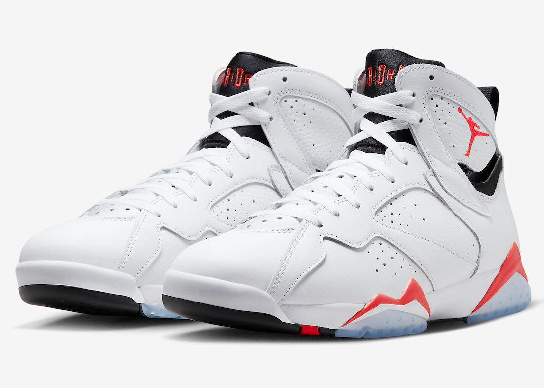 シューズ(男性用) AIR JORDAN 7 RETRO WHITE INFRARED Jordan 7 Retro White Infrared Men's - CU9307-160 - US