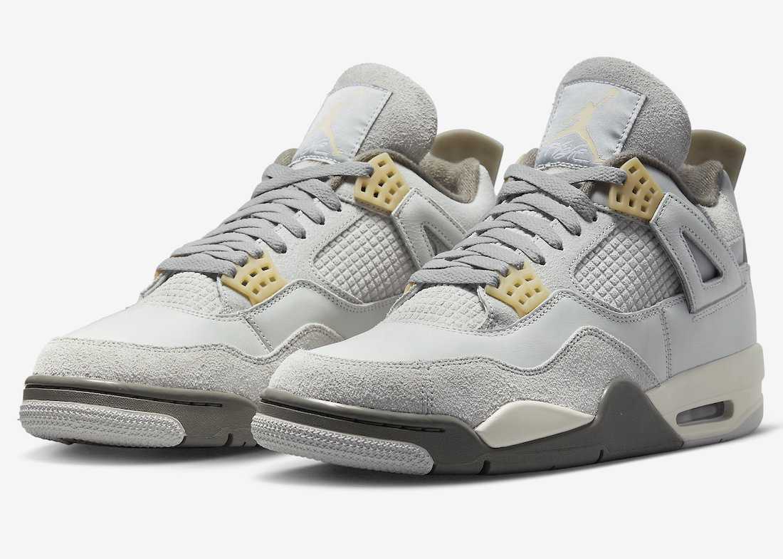 

Мужские кроссовки Nike Air Jordan 4 Retro SE Craft DV3742-021 US6-12, Серый, Nike Air Jordan 4