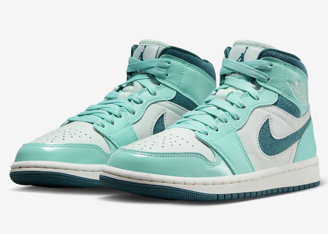 m*a様 Nike AirJordan 1Low turquoise/White Nike Air Jordan 1 Low Aquatone Trainers Shoes 47.5 US 13