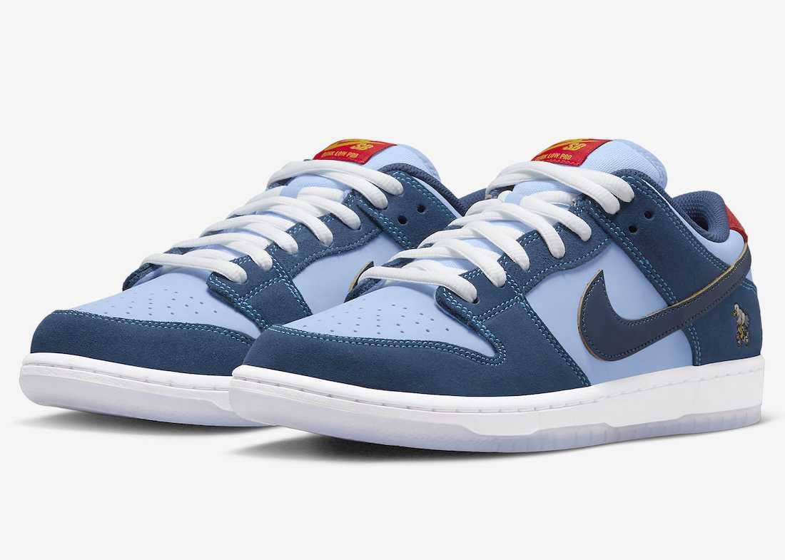 Pre-owned Nike X Why So Sad ? Sb Dunk Low Pro The Predatory Bird Dx5549-400 Us 6 - 12 Men In Blue