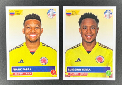 FRANK FABRA & LUIS SININTERRA, CONMEBOL, 2024 COPA AMERICA PANINI BASE STICKERS