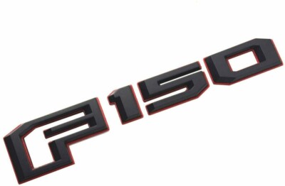 1x F-1-5-0 Rear Tailgate Emblem 2015-2018 Badge 3D Nameplate (Black)