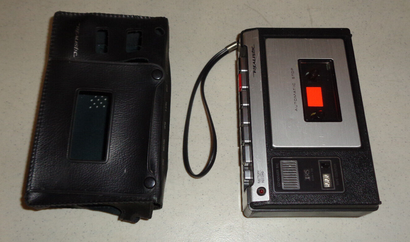 ~Vintage Realistic CTR-39 Model 14-819 Cassette Tape Recorder/Player ~READ~