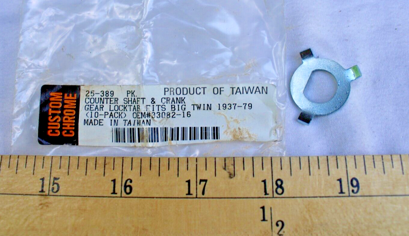 Harley-Davidson Countershaft & Crank Gear Lock Tab #33082-16