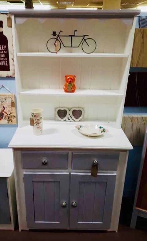 White And Grey Welsh Dresser In Wetherby West Yorkshire