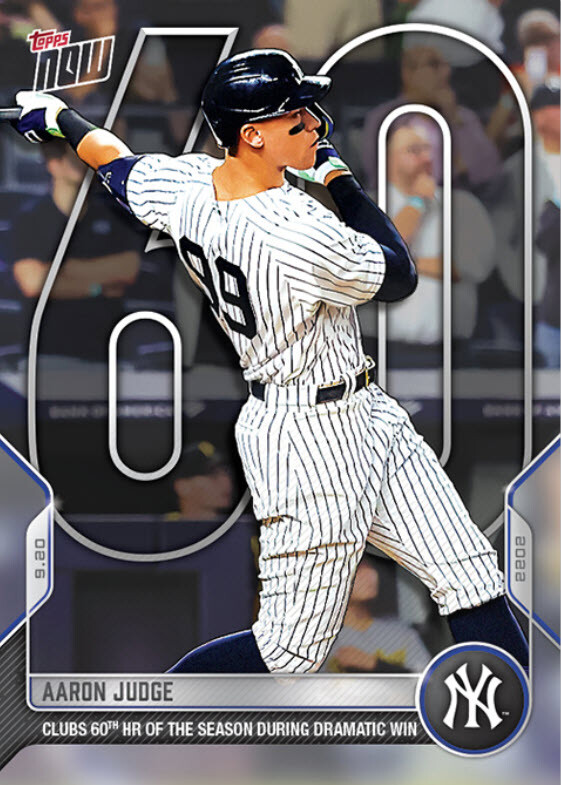 topps now アーロン　ジャッジ　ベーブルース Aaron Judge/Babe Ruth - 2025 MLB Topps NOW® - Card 40 - PR