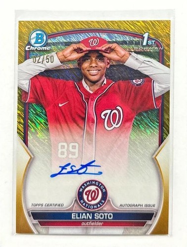 2023 Bowman chrome 1st Bowman #BCP-177 Elian Soto | eBay