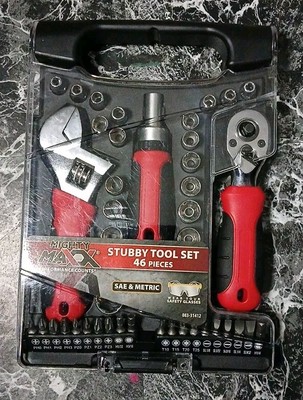 Performance Tool 46pc Stubby Tool Set (SAE/METRIC) MIGHTY MAXX (New)