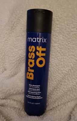 Matrix Brass Off Blue Shampoo 10.1 oz For Brunettes Neutralizer For Dyes Pigment