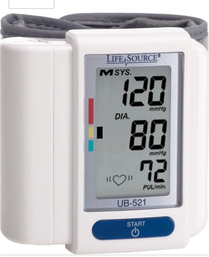 LifeSource Digital Wrist Blood Pressure Monitor UB-521 NEW Unopened FREE SHIP!