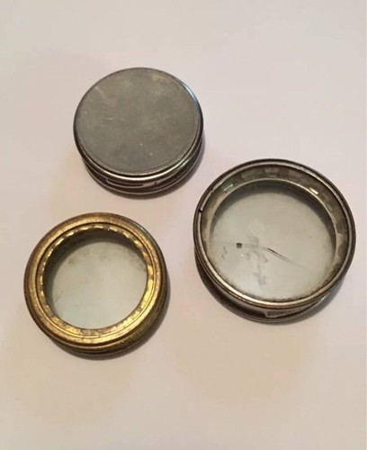 Vintage Salesman Sample Watch Movement Cases Lot Of 3.....Elgin, Rockford & More