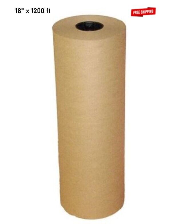 18" x 1200 ft Brown Kraft Paper 30 lb Roll Packaging Shipping Wrapping
