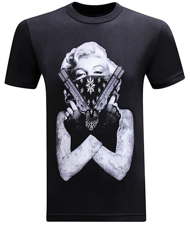 Marilyn bandana Swarovski Long T-shirt black ×Red il_fullxfull.4683908876_bjf1.jpg