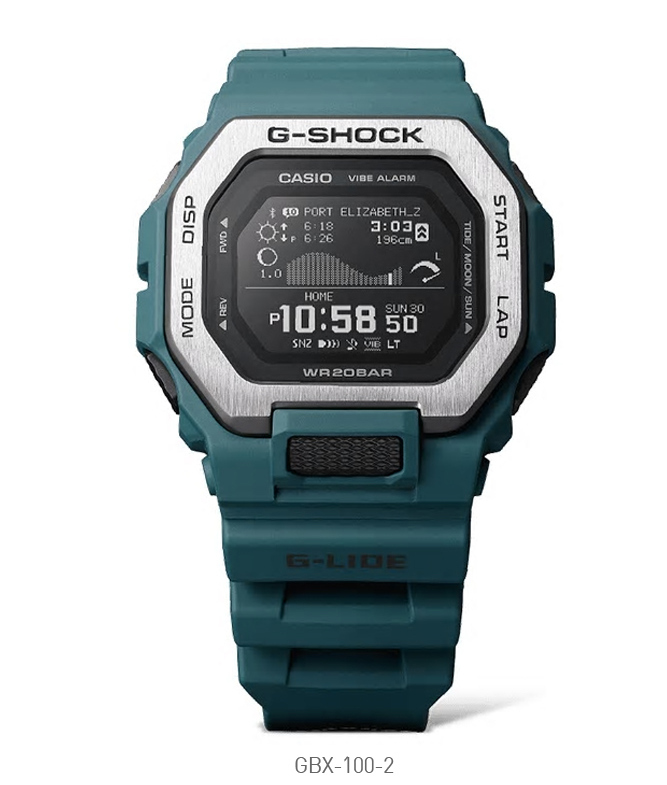 Pre-owned Casio G-shock Wrist Watch Resin Band Gbx-100-2dr