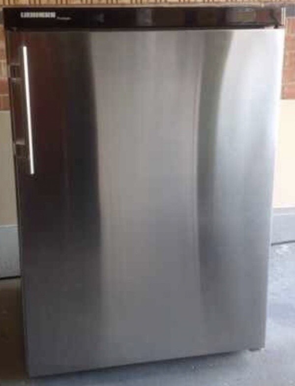 Liebherr premium stainless steel undercounter refrigerator fridge in