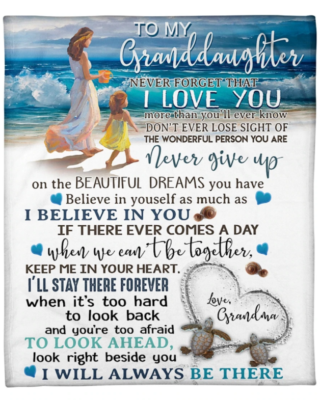 Personalized granddaughter online blankets