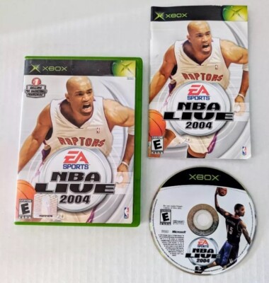 NBA LIVE 2004 MICROSOFT ORIGINAL XBOX CIB COMPLETE IN BOX W/ MANUAL + CASE