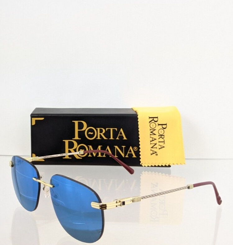 Pre-owned Porta Romana Authentic  Sunglasses Mod. 1009 Col. 100w Vintage Frame In Blue