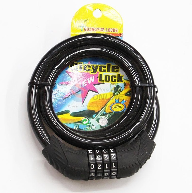 Catena Chiave Combinazione Antifurto Lucchetto Moto Bici Antitaglio 115cm hsb