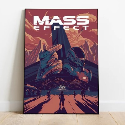 Mass Effect Poster, Wall Art & Home Decor, Video Game Poster Gift