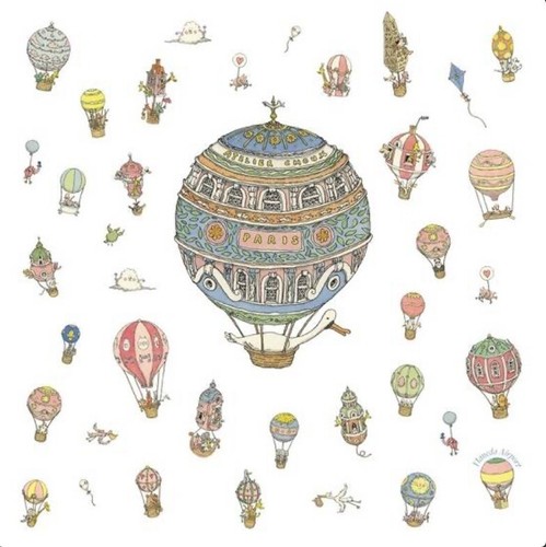 Atelier Choux 気球デザイン ブランケット Atelier Choux Haneda Airport Limited Tokyo Air hot balloon