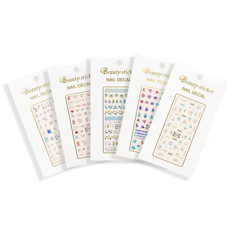 3D Nail Art Beauty Decal Sticker Adhesive Flower Moon Star Heart Mermaid Jewelry