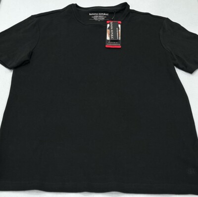 Banana Republic Men s Luxe Touch Performance Tee, Black, Size M