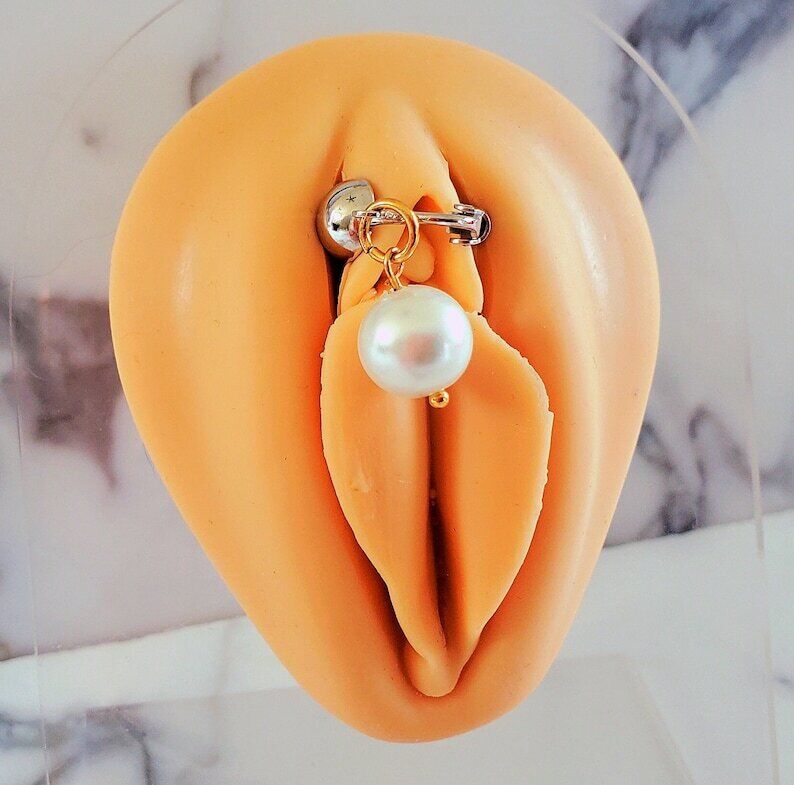 Pearl Clip On Non Piercing Clit Labia Jewelry Intimate Lingerie Jewelry