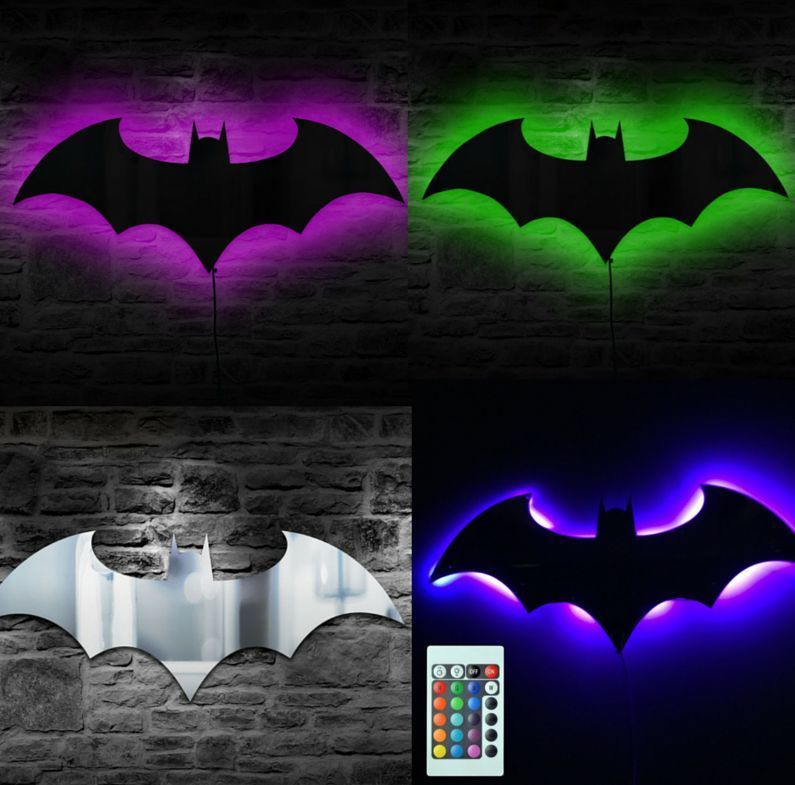 Batman Dark Knight Eclipse Silhouette Bat Symbol Light Lamp