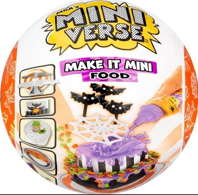 MGA Miniverse Make It Mini Food Halloween DIRT CUPS (with mini worms) - Series 2