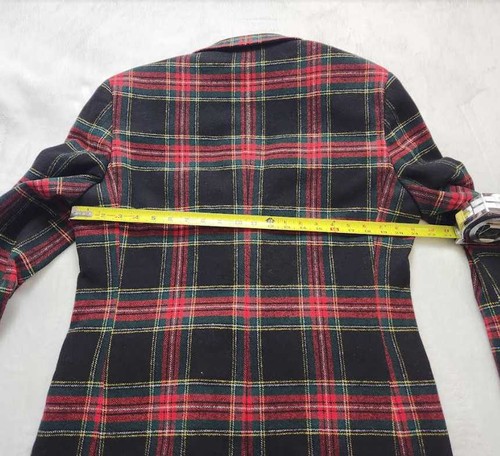 Pre-owned J.crew Factory Mens J Crew Factory Wool-blend Thompson Blazer In Stewart Tartan Plaid In Black