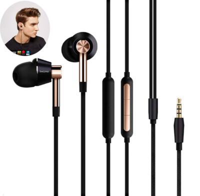 1MORE Triple Driver In-Ear Hi-Res Wired 3.5mm Plug Headphones Earbuds Gold Black