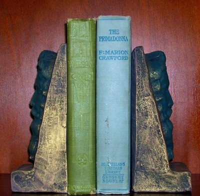 Gothic Mythical Medieval Green Man Bookends Pair 14002 AOH Studio