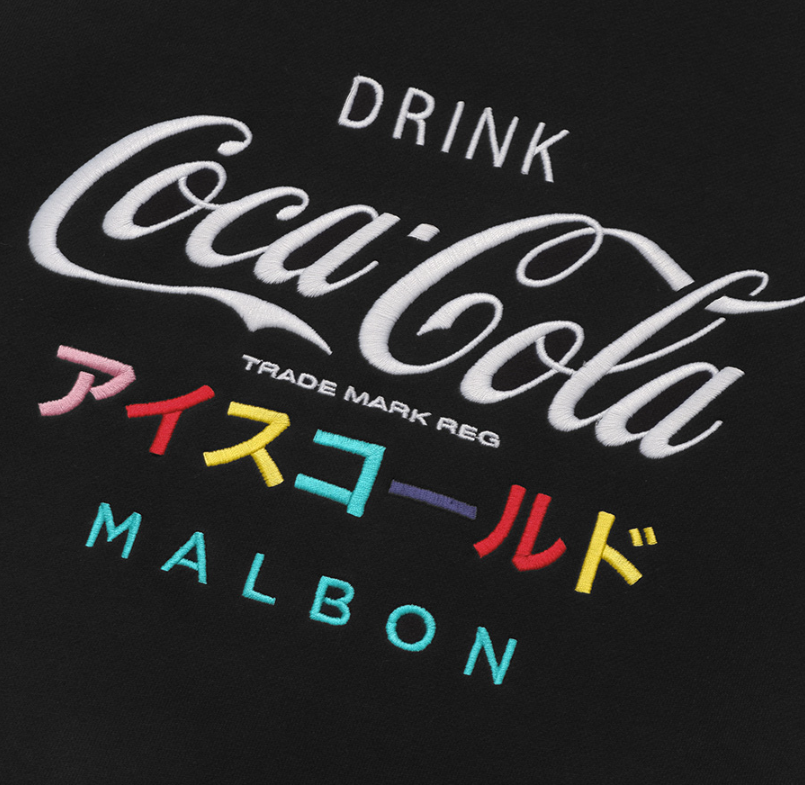 Pre-owned Malbon X Coca-cola Collaboration Ice Cold Hoodie, Black