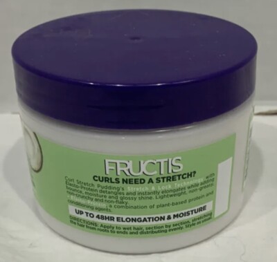 Garnier Fructis Curl Stretch Pudding Sulfate Free Anti-Shrinkage Cream - 10.1 oz