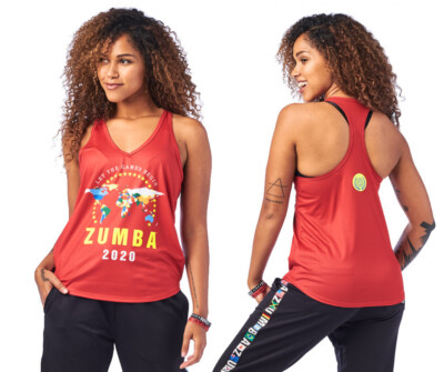 Zumba Spirit Tank Top - Really Red-y ~ XS, Small ~ New! Free